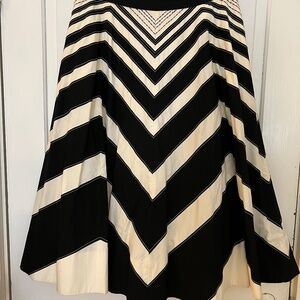 Anthropology Meadow Rue striped skirt